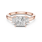 IGI Certified 1.50CT Princess Cut Lab Grown Diamond Ring