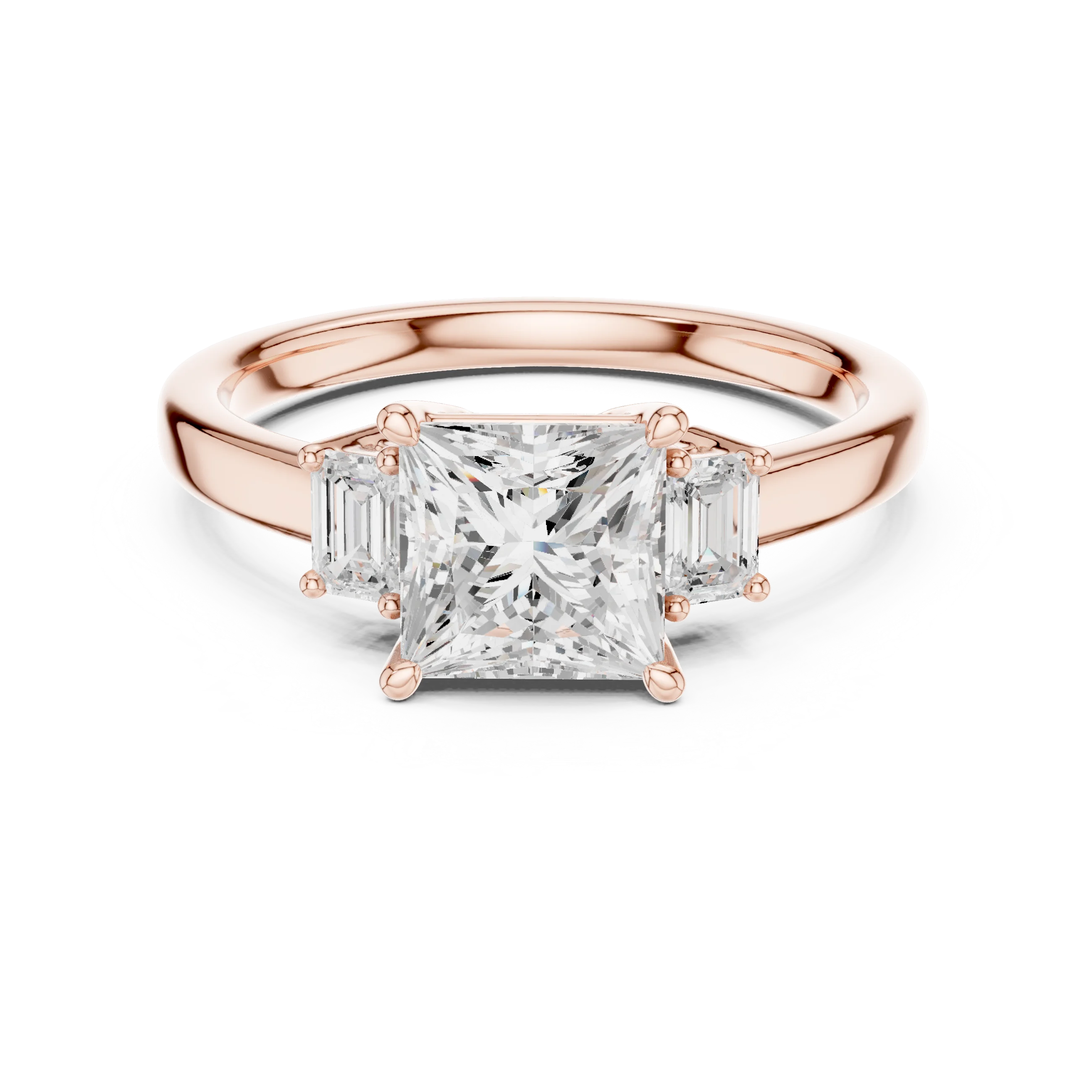 IGI Certified 1.50CT Princess Cut Lab Grown Diamond Ring