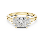 IGI Certified 1.50CT Princess Cut Lab Grown Diamond Ring