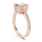 2 Carat IGI Certified E/VVS2 Clarity Asscher Cut Diamond Solitaire Engagement Ring