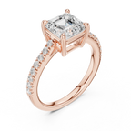 2 Carat IGI Certified E/VVS2 Clarity Asscher Cut Diamond Solitaire Engagement Ring