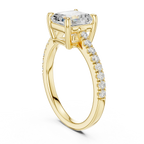 2 Carat IGI Certified E/VVS2 Clarity Asscher Cut Diamond Solitaire Engagement Ring