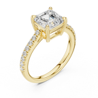 2 Carat IGI Certified E/VVS2 Clarity Asscher Cut Diamond Solitaire Engagement Ring