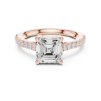 2 Carat IGI Certified E/VVS2 Clarity Asscher Cut Diamond Solitaire Engagement Ring