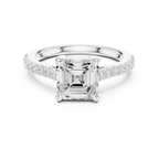 2 Carat IGI Certified E/VVS2 Clarity Asscher Cut Diamond Solitaire Engagement Ring