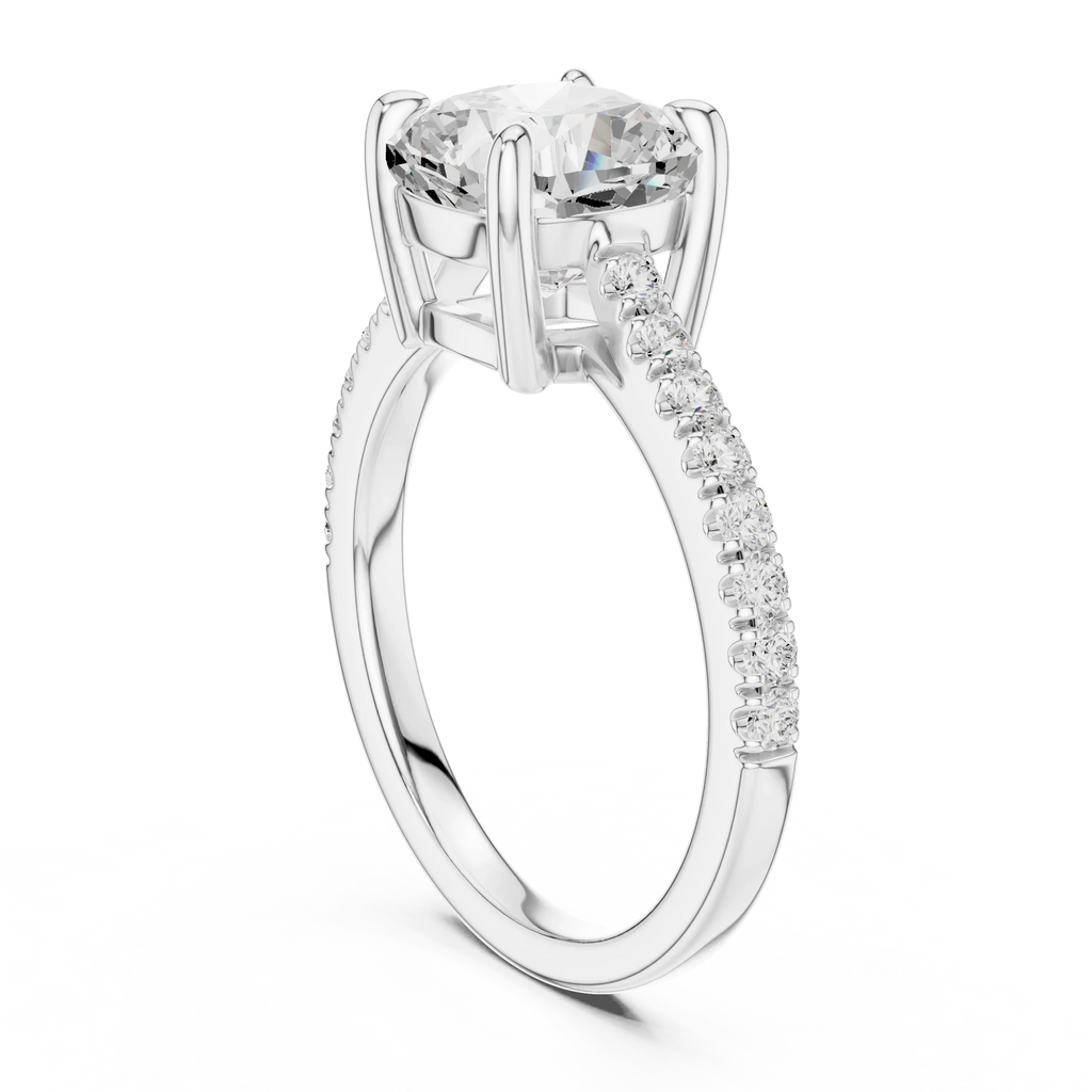 14K Gold Cushion Cut Ring Luxury Bridal Jewelry Gift