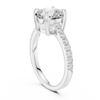 14K Gold Cushion Cut Ring Luxury Bridal Jewelry Gift