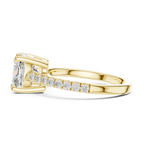 14K Gold Cushion Cut Ring Luxury Bridal Jewelry Gift