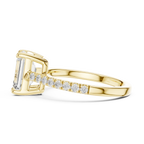 IGI Certified VVS E Color Emerald Cut Lab Grown Ring