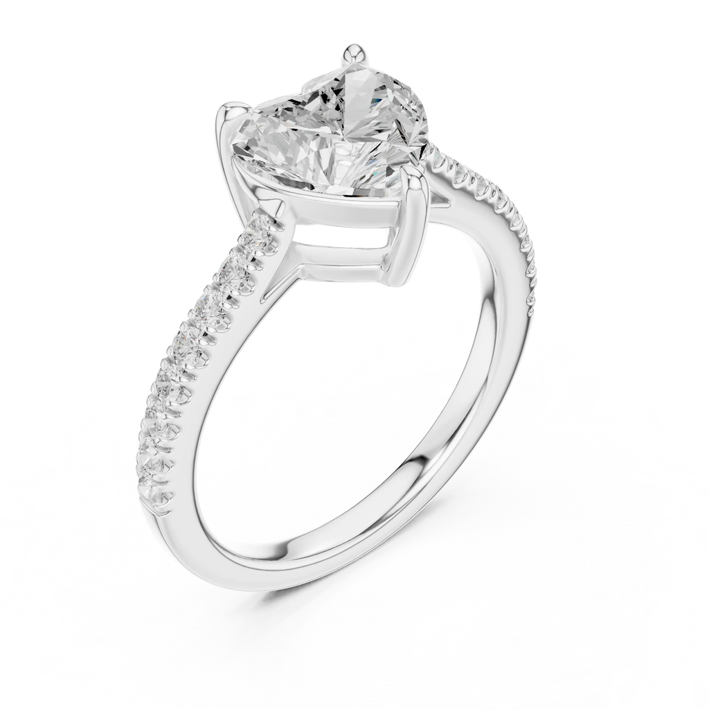 14K Rose Gold Heart Shape Minimalist Luxury Jewelry Gift for Her