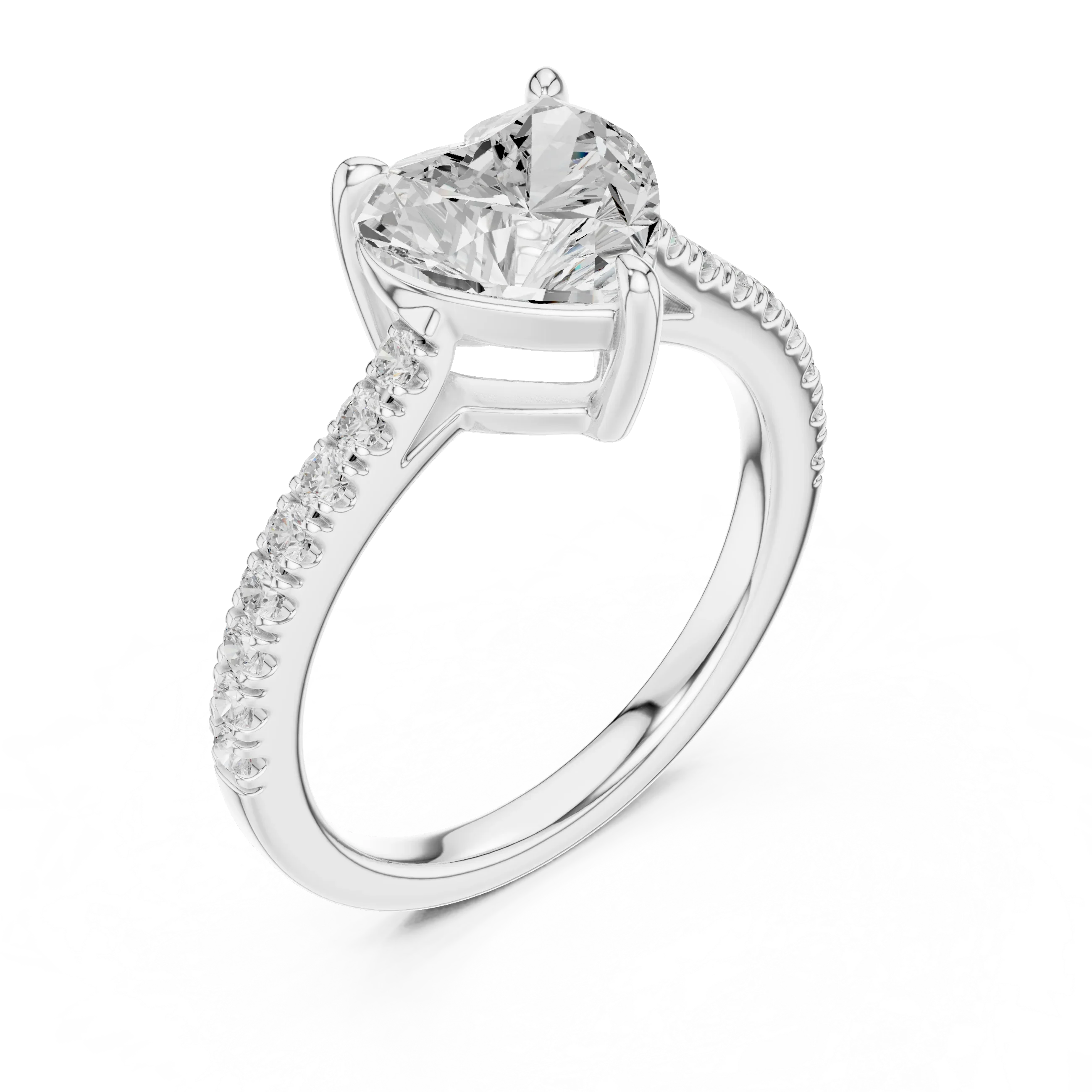 14K Rose Gold Heart Shape Minimalist Luxury Jewelry Gift for Her