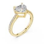 14K Rose Gold Heart Shape Minimalist Luxury Jewelry Gift for Her