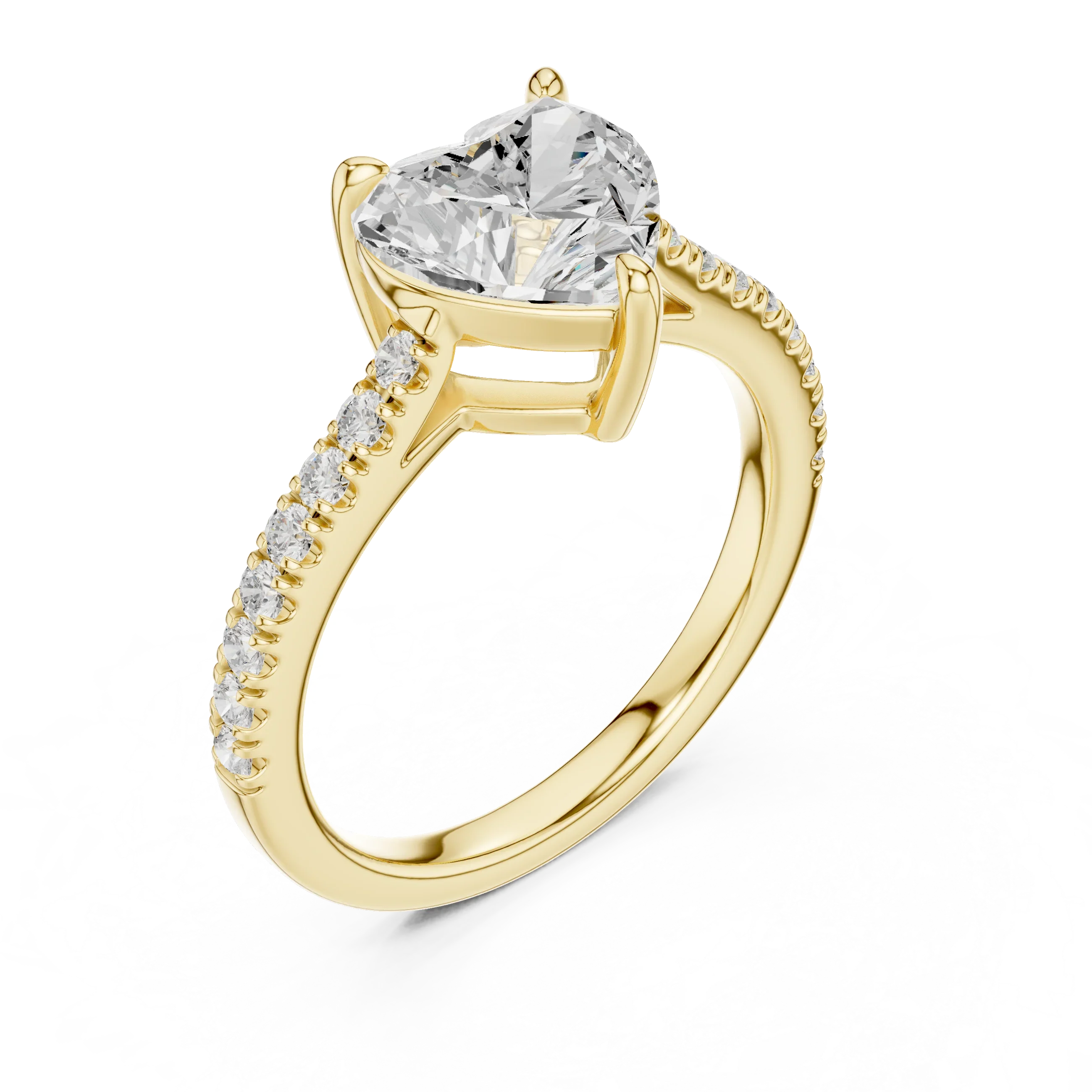 14K Rose Gold Heart Shape Minimalist Luxury Jewelry Gift for Her