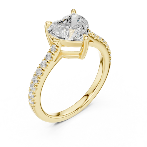 14K Rose Gold Heart Shape Minimalist Luxury Jewelry Gift for Her
