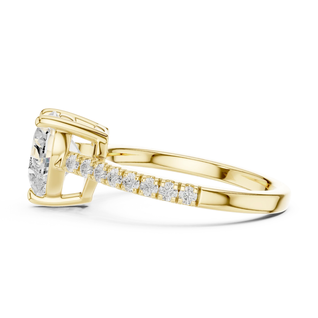 14K Rose Gold Heart Shape Minimalist Luxury Jewelry Gift for Her