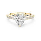 14K Rose Gold Heart Shape Minimalist Luxury Jewelry Gift for Her