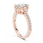 Oval-Cut Lab Grown Diamond Engagement Ring 2.3CT IGI CERTIFIED