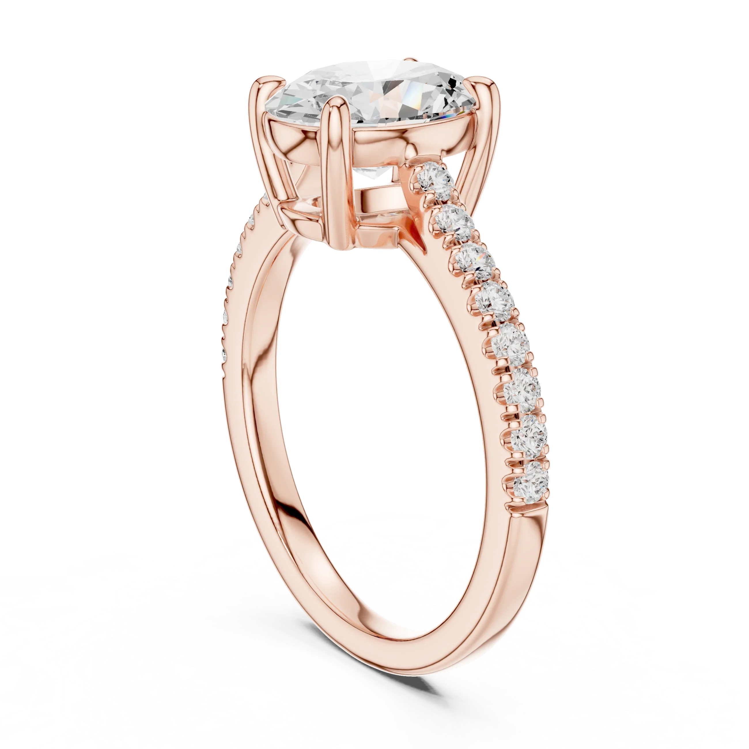 Oval-Cut Lab Grown Diamond Engagement Ring 2.3CT IGI CERTIFIED