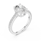 Oval-Cut Lab Grown Diamond Engagement Ring 2.3CT IGI CERTIFIED