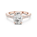 Oval-Cut Lab Grown Diamond Engagement Ring 2.3CT IGI CERTIFIED