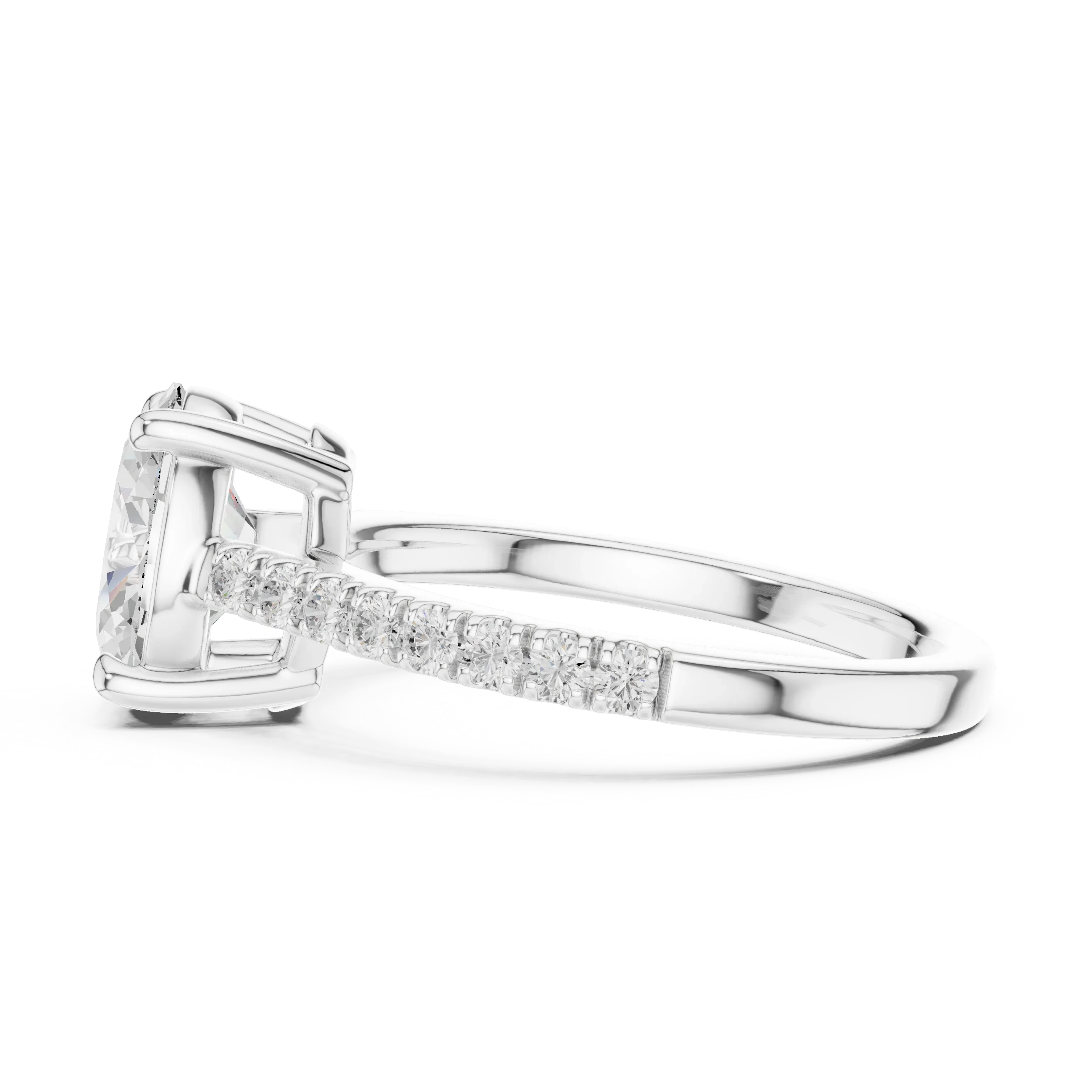Oval-Cut Lab Grown Diamond Engagement Ring 2.3CT IGI CERTIFIED