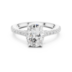 Oval-Cut Lab Grown Diamond Engagement Ring 2.3CT IGI CERTIFIED