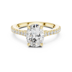 Oval-Cut Lab Grown Diamond Engagement Ring 2.3CT IGI CERTIFIED