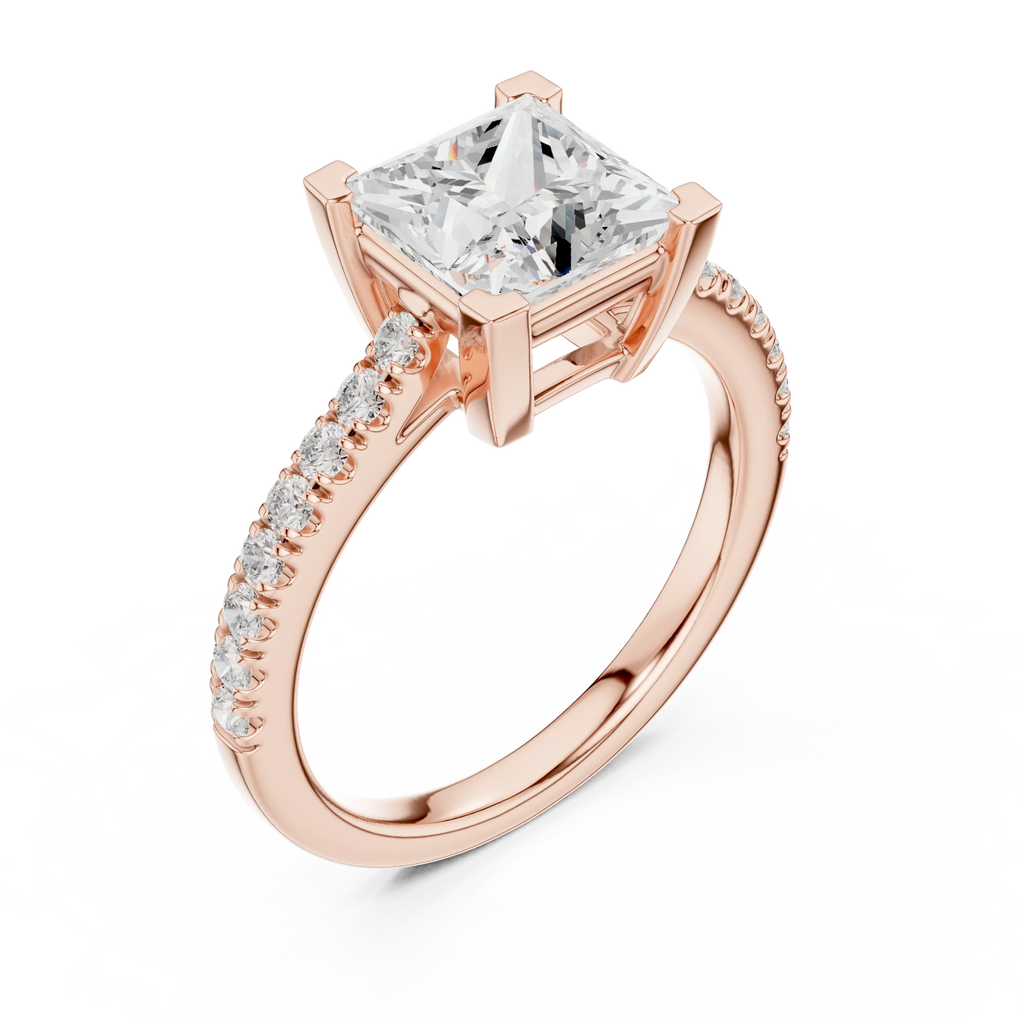 2.30ct VVS1 Clarity IGI Certified - Princess Diamond Anniversary Ring