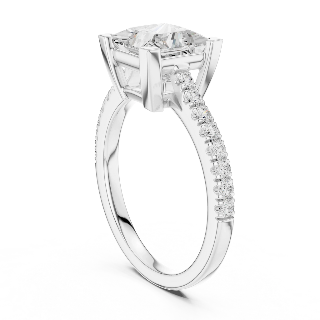 2.30ct VVS1 Clarity IGI Certified - Princess Diamond Anniversary Ring