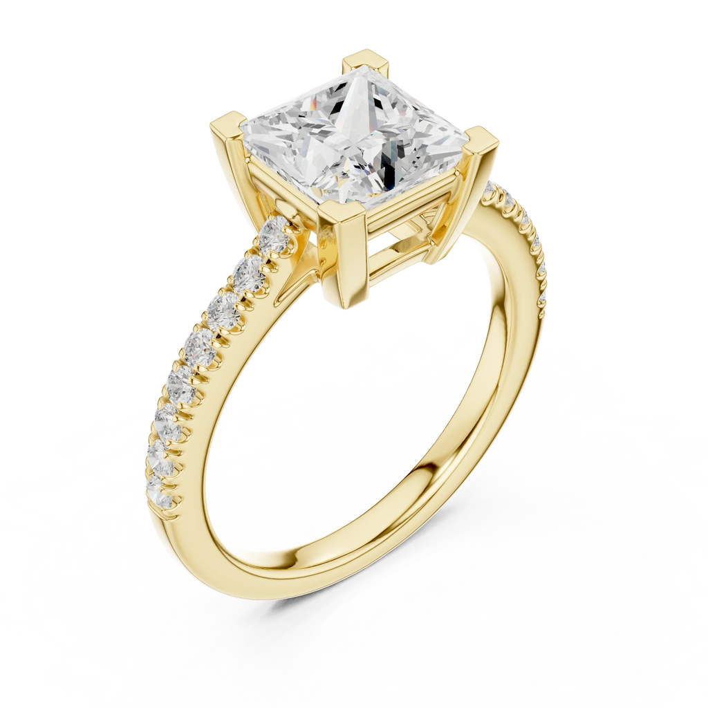 2.30ct VVS1 Clarity IGI Certified - Princess Diamond Anniversary Ring