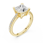 2.30ct VVS1 Clarity IGI Certified - Princess Diamond Anniversary Ring