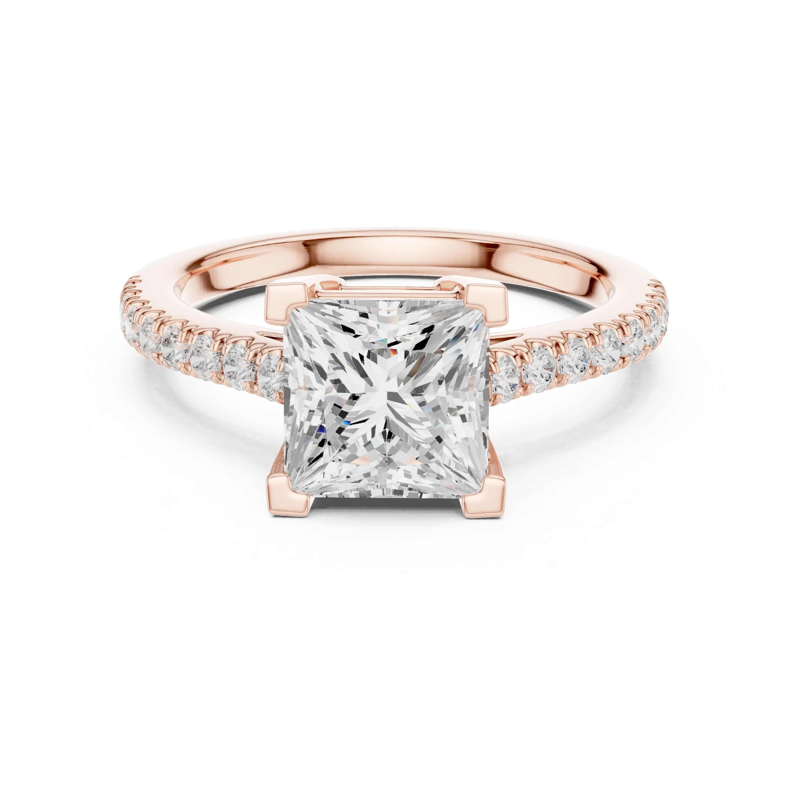 2.30ct VVS1 Clarity IGI Certified - Princess Diamond Anniversary Ring