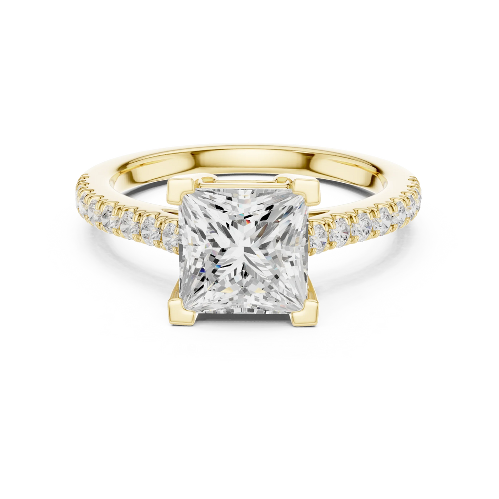 2.30ct VVS1 Clarity IGI Certified - Princess Diamond Anniversary Ring