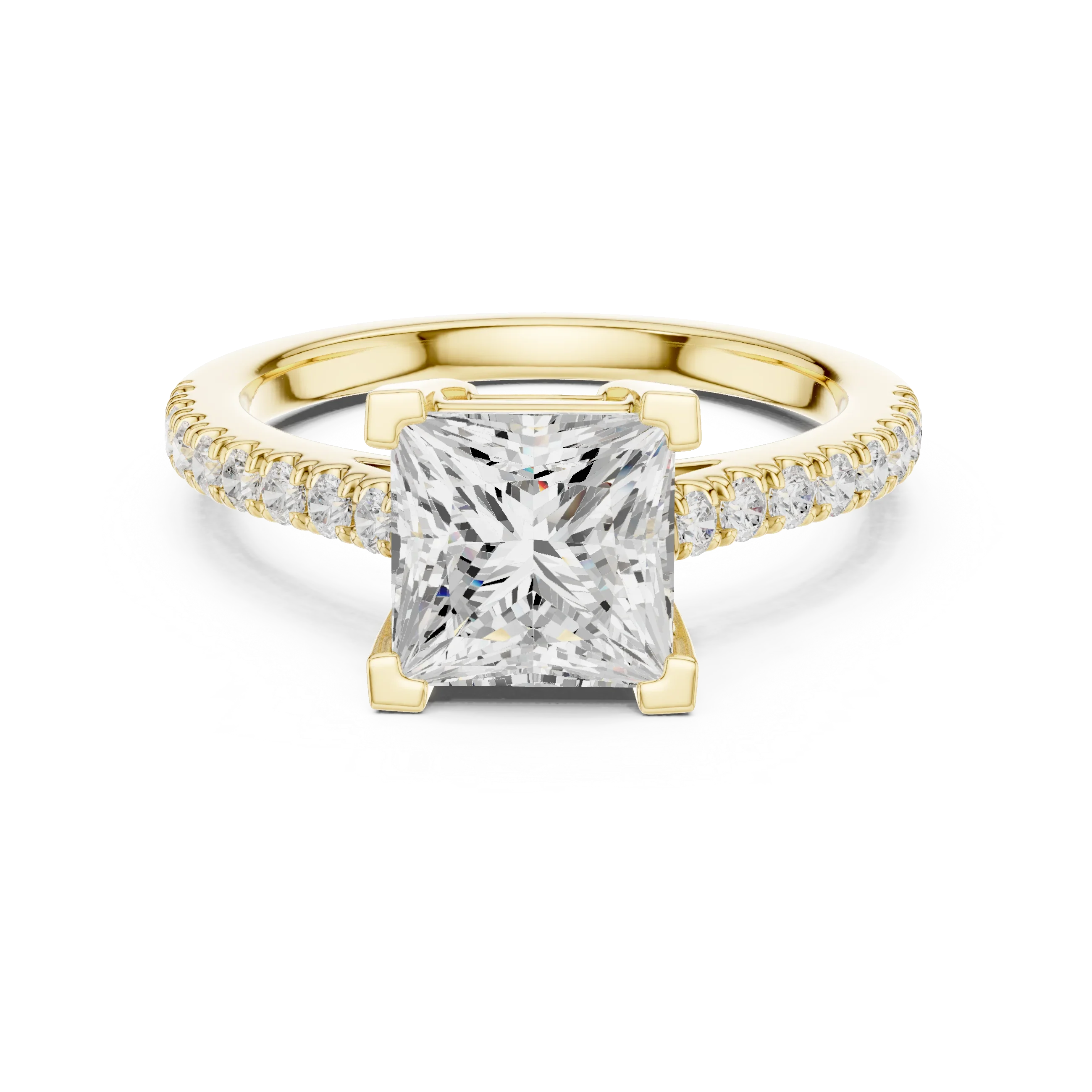 2.30ct VVS1 Clarity IGI Certified - Princess Diamond Anniversary Ring