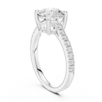 Classic Round Cut Diamond Ring, Yellow Gold Engagement Ring