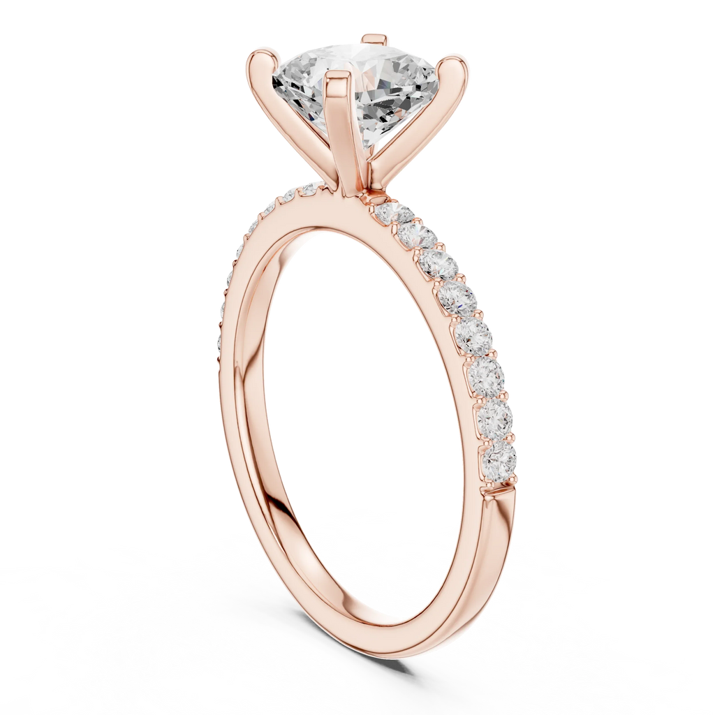 2.22Carat Cushion Cut Lab Grown Diamond Solitaire Engagement Ring