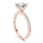 2.22Carat Cushion Cut Lab Grown Diamond Solitaire Engagement Ring
