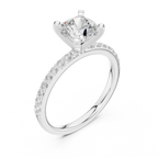 2.22Carat Cushion Cut Lab Grown Diamond Solitaire Engagement Ring