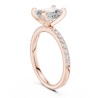 2.22ct Gold Moissanite Sparkling Pave Band, Bridal Jewelry Gift