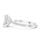 2.22ct Gold Moissanite Sparkling Pave Band, Bridal Jewelry Gift