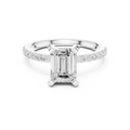2.22ct Gold Moissanite Sparkling Pave Band, Bridal Jewelry Gift