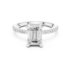 2.22ct Gold Moissanite Sparkling Pave Band, Bridal Jewelry Gift
