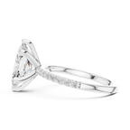 10K Solid Gold Marquise Diamond Solitaire Ring - Girlfriend Gift