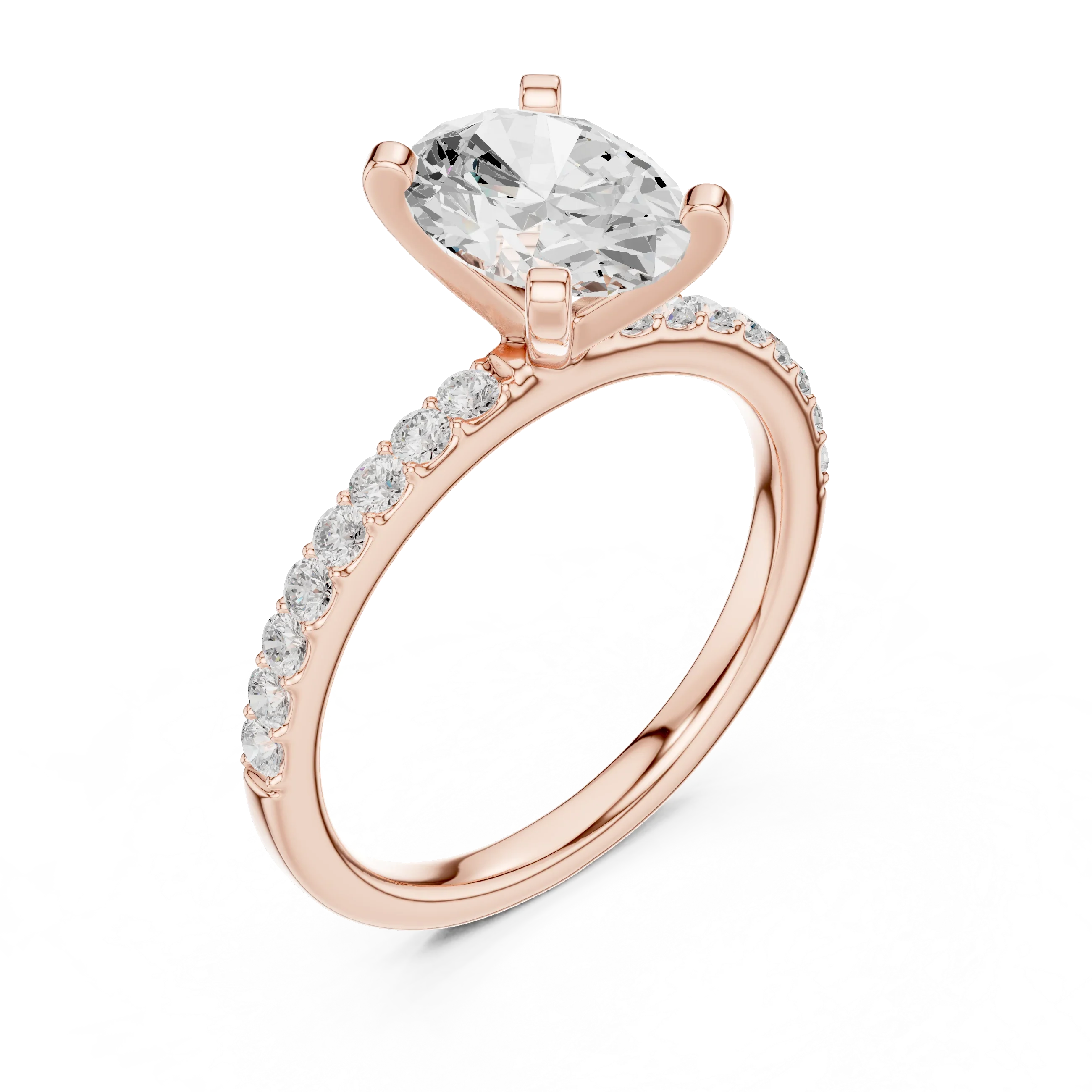 2.22ct Lab Grown Diamond Hidden Halo Rings