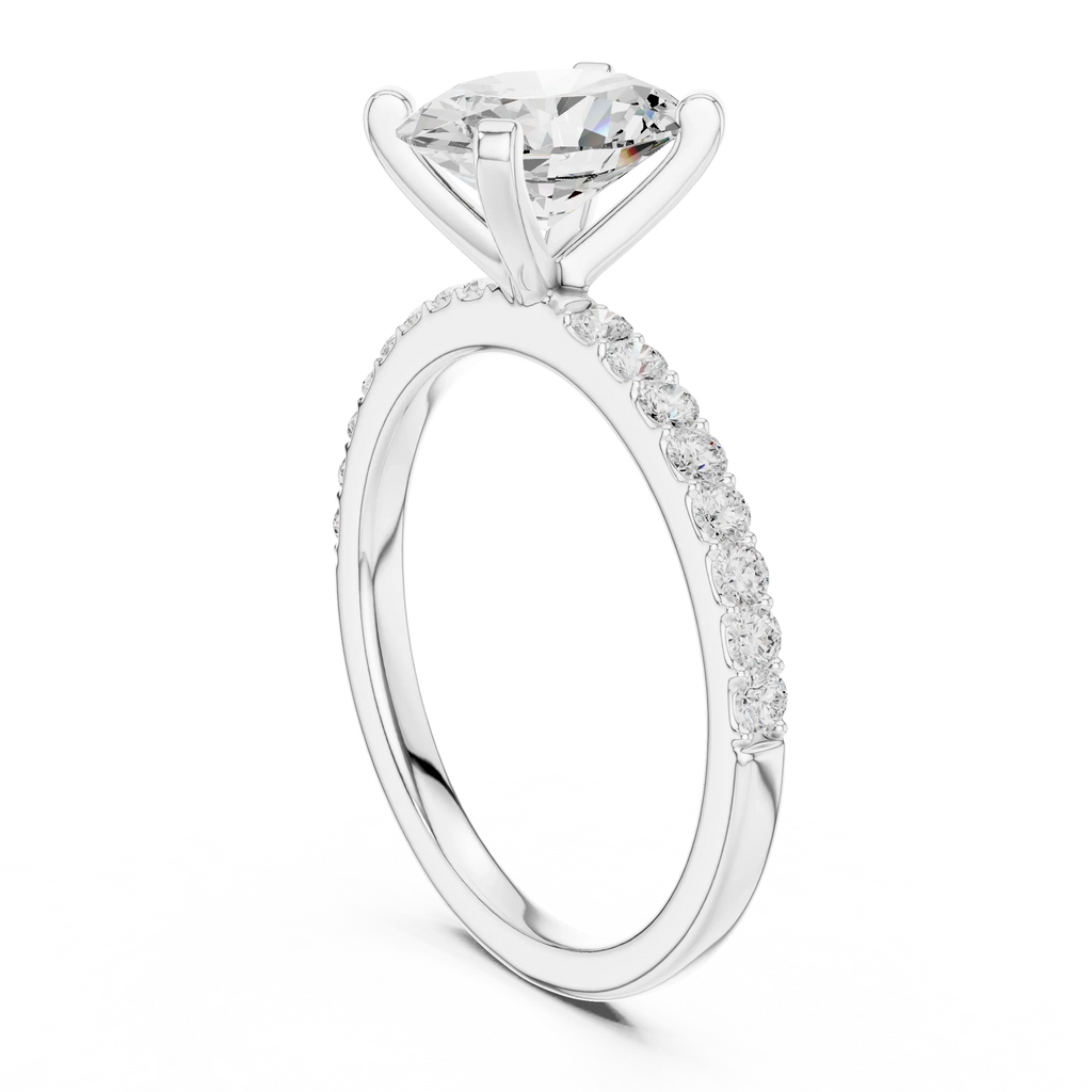 2.22ct Lab Grown Diamond Hidden Halo Rings