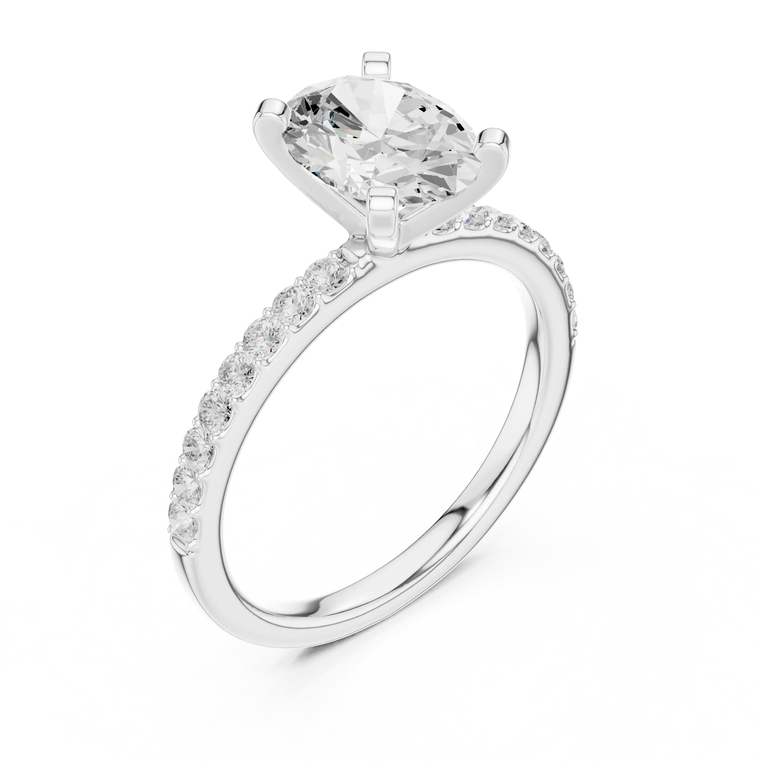 2.22ct Lab Grown Diamond Hidden Halo Rings