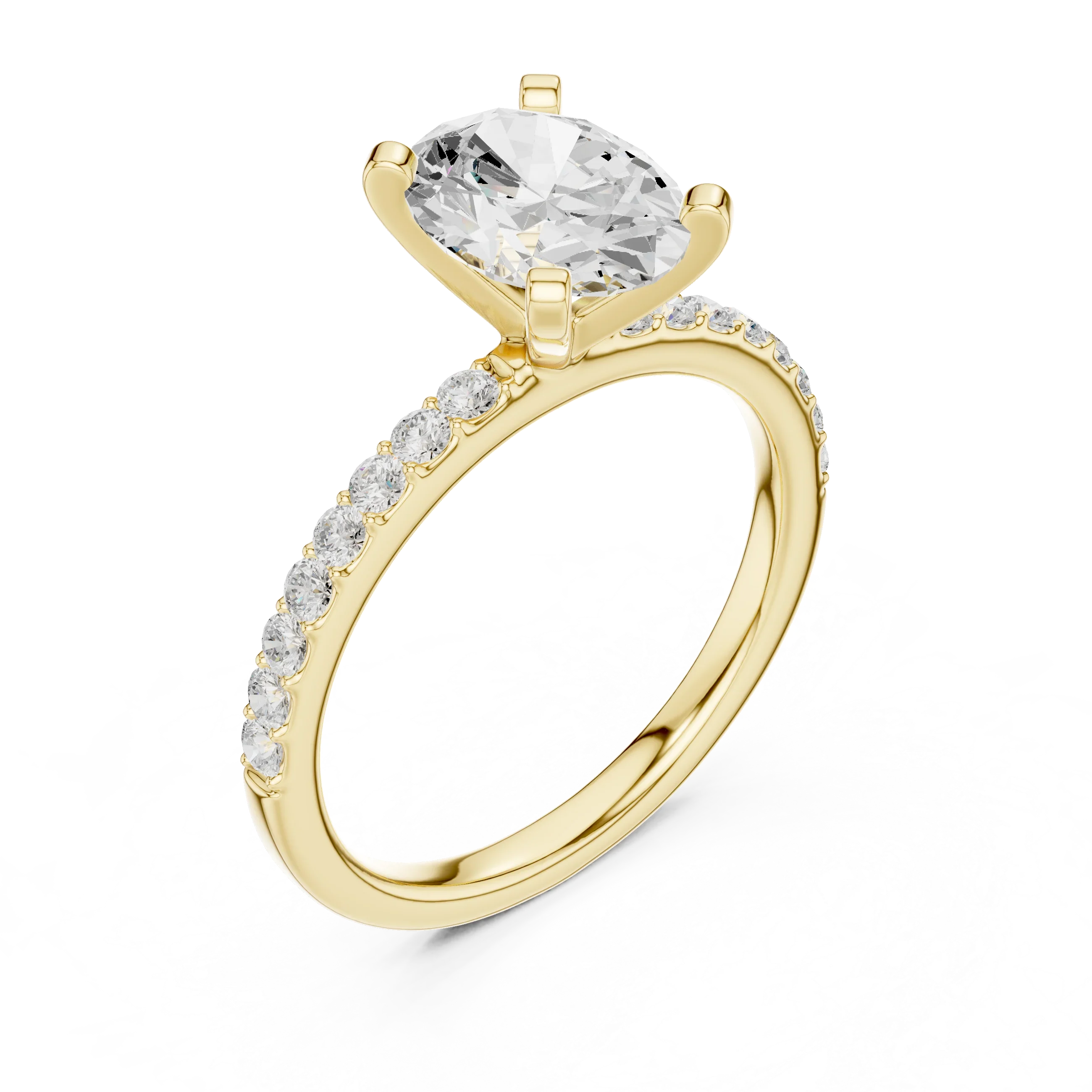 2.22ct Lab Grown Diamond Hidden Halo Rings