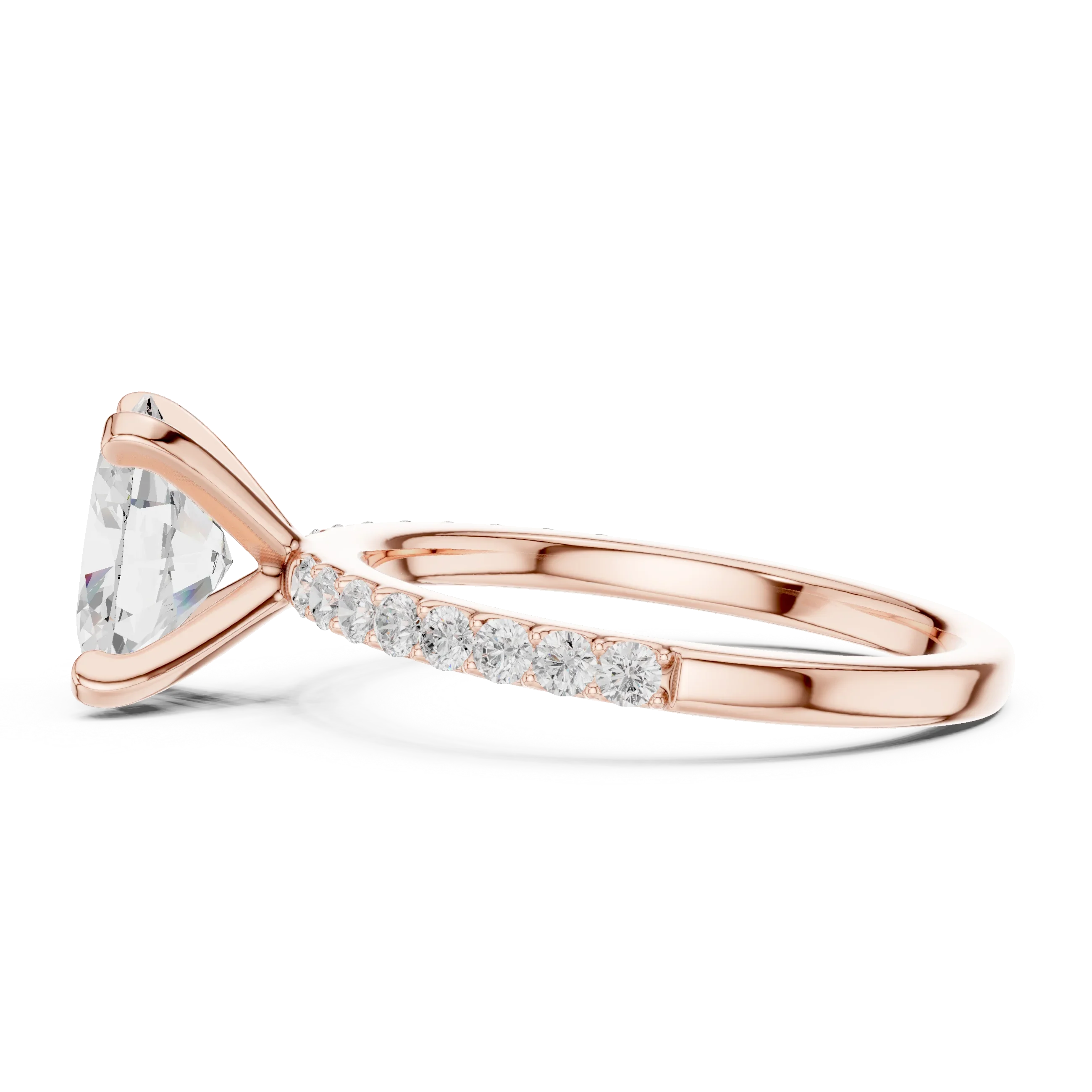 2.22ct Lab Grown Diamond Hidden Halo Rings