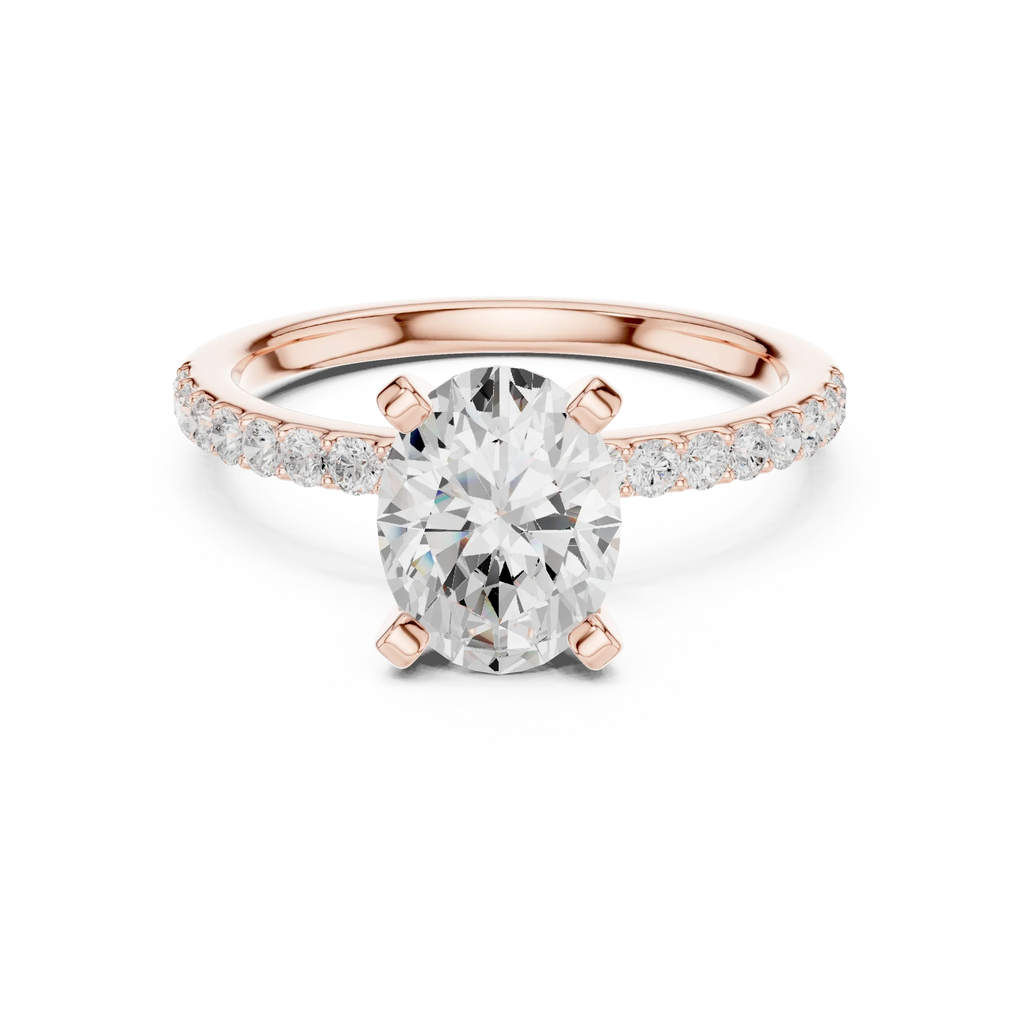 2.22ct Lab Grown Diamond Hidden Halo Rings