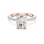 2.22ct Lab Grown Diamond Hidden Halo Rings